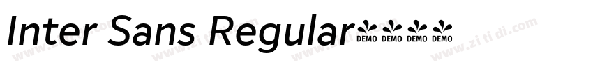 Inter Sans Regular字体转换